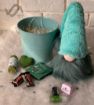 تصویر  پک هدیه سطل گالوانیزه  سبز و آبی  