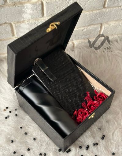 تصویر  باکس هدیه مردانه تم مشکی 